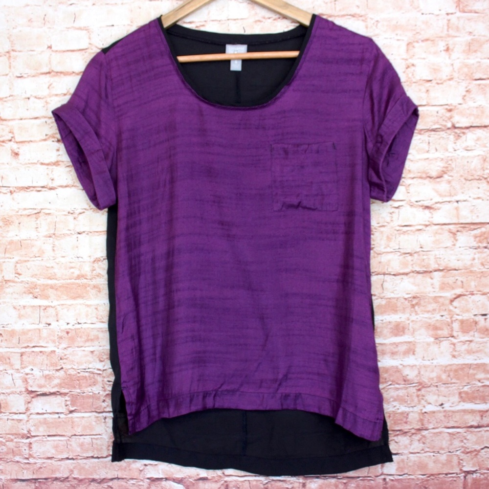 Converse | Y2K Split Hem Purple Shirt
